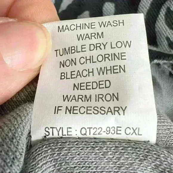 CXL by Christian Lacroix Men’s Black Grey Print Collared Polo Shirt Size M - Picture 6 of 6